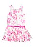 Dressed Up by Gymboree 100% Polyester Floral Stripes Pink Special Occasion Dress Size 8 - photo 1