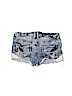 Contraband Blue Denim Shorts Size 6 - photo 2