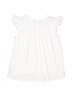 Gap Kids 100% Cotton Ivory Short Sleeve Blouse Size 14 - 16 - photo 2