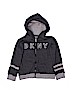 DKNY Gray Zip Up Hoodie Size 4T - photo 1