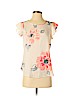Ann Taylor Factory 100% Polyester Ivory Short Sleeve Blouse Size S - photo 1
