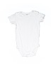 Carter's 100% Cotton Solid White Short Sleeve Onesie 9-12 MO / 12 MO - photo 1