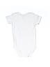 Carter's 100% Cotton Solid White Short Sleeve Onesie 9-12 MO / 12 MO - photo 2
