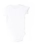 Carter's 100% Cotton Solid White Short Sleeve Onesie 9-12 MO / 12 MO - photo 2