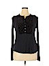 Lucky Brand Black Long Sleeve Top Size L - photo 1
