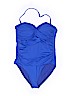 Liz Claiborne Blue One Piece Swimsuit Size 14 - photo 1