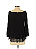Chelsea28 100% Polyester Black 3/4 Sleeve Blouse Size S - photo 2