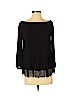 Chelsea28 100% Polyester Black 3/4 Sleeve Blouse Size S - photo 1