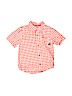 Just One You 100% Cotton Red Short Sleeve Button-Down Shirt Size 4T - photo 1