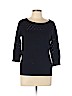 Ann Taylor LOFT Outlet 100% Cotton Black Pullover Sweater Size L (petite) - photo 1