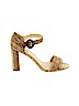 Max Studio 100% Leather Tan Heels Size 8 1/2 - photo 1