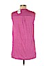 J.jill 100% Linen Purple Sleeveless Henley Size L (petite) - photo 2