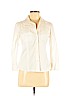 Theory Ivory 3/4 Sleeve Button-Down Shirt Size M - photo 1