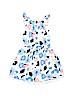 Gymboree 100% Rayon Floral Blue Dress Size 5 - photo 2