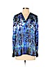 Elie Tahari Blue Long Sleeve Blouse Size XS - photo 1