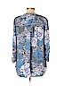 Daniel Rainn 100% Polyester Blue 3/4 Sleeve Blouse Size L - photo 2
