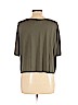Theory 100% Viscose Green Short Sleeve Top Size L - photo 2