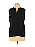 Emma & Olivia 100% Polyester Black Sleeveless Blouse Size L - photo 1
