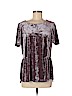 Pleione Purple Short Sleeve Top Size M - photo 1