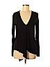 BCBGMAXAZRIA Black Long Sleeve Top Size M - photo 1