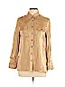 Notations Tan Long Sleeve Button-Down Shirt Size L (petite) - photo 1