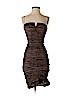 Nicole Miller Collection 100% Polyester Brown Cocktail Dress Size 4 - photo 1