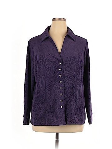 Cj Banks Long Sleeve Button-Down Shirt (view 1)