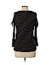 Lucky Brand 100% Polyester Black 3/4 Sleeve Top Size L - photo 2