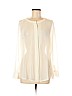 Banana Republic 100% Polyester Ivory Long Sleeve Blouse Size M (petite) - photo 1