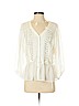 Meadow Rue 100% Polyester White 3/4 Sleeve Blouse Size S - photo 1
