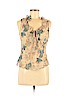 Assorted Brands 100% Silk Tan Sleeveless Silk Top Size M (petite) - photo 1
