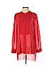 BCBGMAXAZRIA Red Long Sleeve Blouse Size 0 (petite) - photo 1