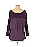 James Perse Purple 3/4 Sleeve Top Size XL (4) - photo 2