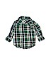 Tea 100% Cotton Green Long Sleeve Button-Down Shirt Size 3-6 mo - photo 2