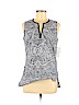 Liz Claiborne 100% Cotton Blue Sleeveless Top Size M (petite) - photo 1