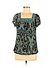 Apt. 9 100% Nylon Blue Short Sleeve Top Size M (petite) - photo 1