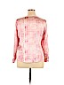Coldwater Creek 100% Polyester Pink Long Sleeve Blouse Size 14 - 16 Petite - photo 2