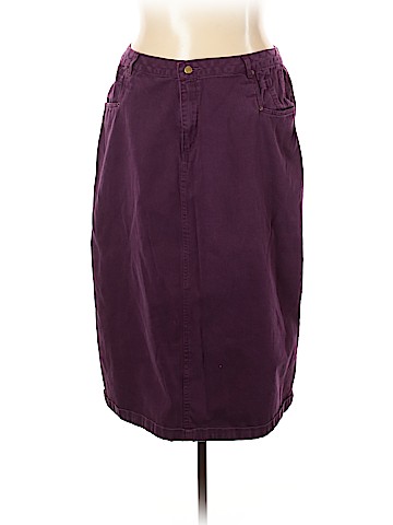 Jessica London Denim Skirt (view 1)