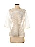Ann Taylor LOFT 100% Polyester White 3/4 Sleeve Blouse Size S (petite) - photo 1