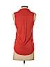 Ann Taylor LOFT 100% Polyester Orange Sleeveless Blouse Size S (petite) - photo 2
