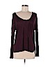 Madewell 100% Viscose Burgundy Long Sleeve Top Size S - photo 1