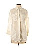 Theory 100% Ramie White Long Sleeve Button-Down Shirt Size S - photo 1