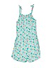 Cat & Jack 100% Rayon Print Teal Romper Size 7 - 8 - photo 1
