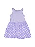 Lands' End 100% Cotton Polka Dots Stripes Purple Dress Size 4 - photo 1