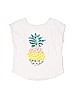 Gap Kids 100% Cotton Solid Ivory Short Sleeve Top Size 8 - photo 1