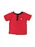 Lucky Brand 100% Cotton Graphic Red Short Sleeve Henley 12-18 MO / 18 MO - photo 1