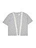 Justice Lace Gray Cardigan Size 7 - photo 1