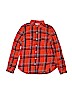 Old Navy 100% Cotton Checkered-gingham Orange Long Sleeve Button-Down Shirt Size S (kids) - photo 1
