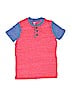 Old Navy Red Short Sleeve Henley Size 7 - photo 1