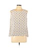 White House Black Market 100% Silk Ivory Sleeveless Silk Top Size L - photo 1